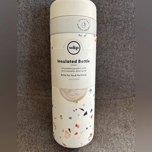 W&P - Insulated Ceramic Bottle - 20 oz - Terrazzo Cream Brand New